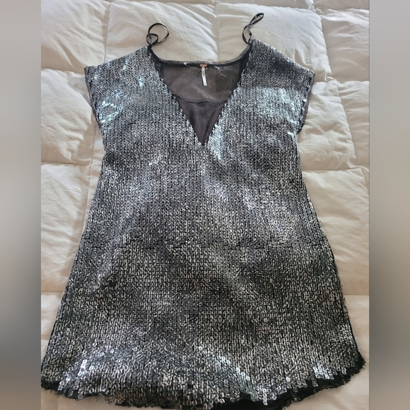 NWT Free People Sequin Cocktail Dress - Picture 7 of 8